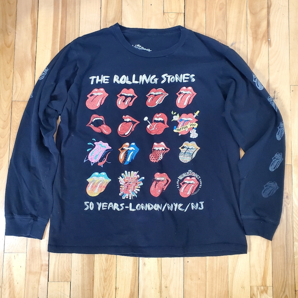 The Rolling Stones Black Graphic Band T-shirt